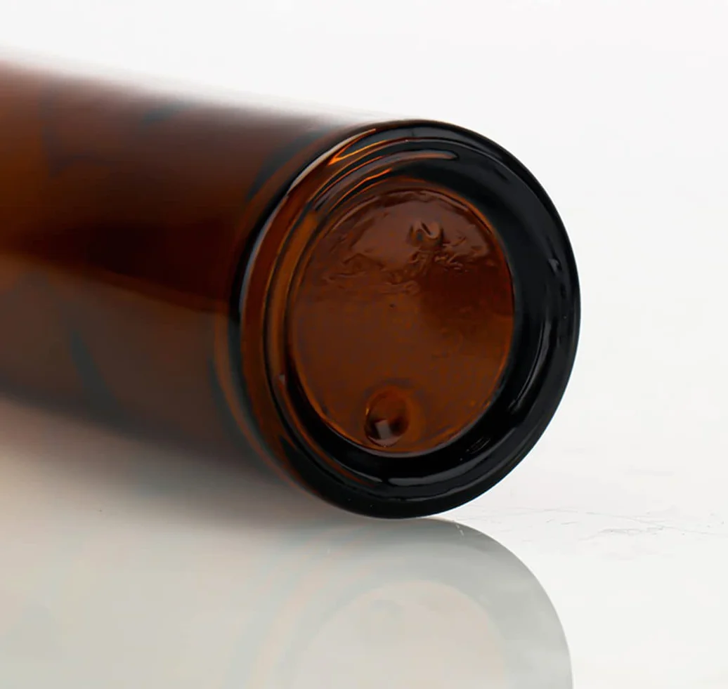 2 flaconi vuoti da 100 ml, ricaricabili, in vetro ambrato, con erogatore a pompa, dispenser di sapone con tappo nero, per fondotinta, crema, trucco, olio, shampoo