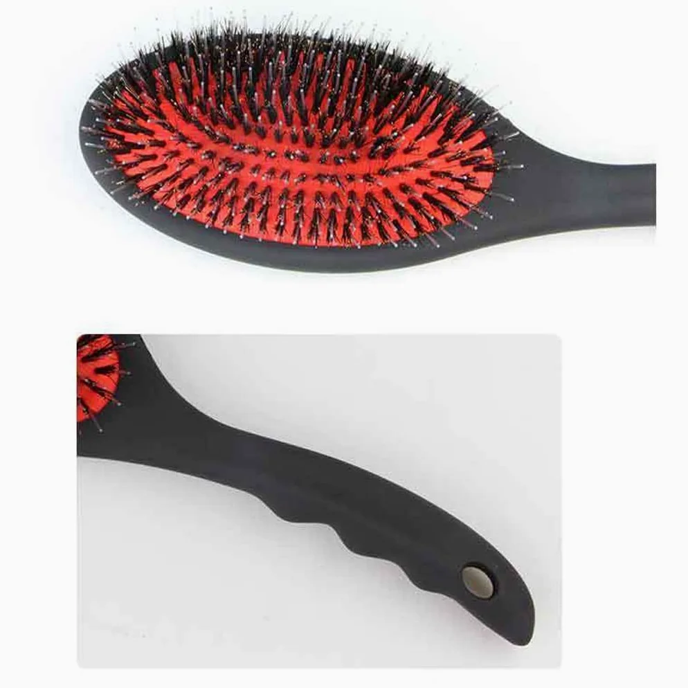 Pettine da Barbiere Pettine for parrucchiere cuscino d'aria addominali La maniglia curva di plastica Il pettine anti-statico del massaggio antistatico è adatto for gli uomini e le donne uso domestico