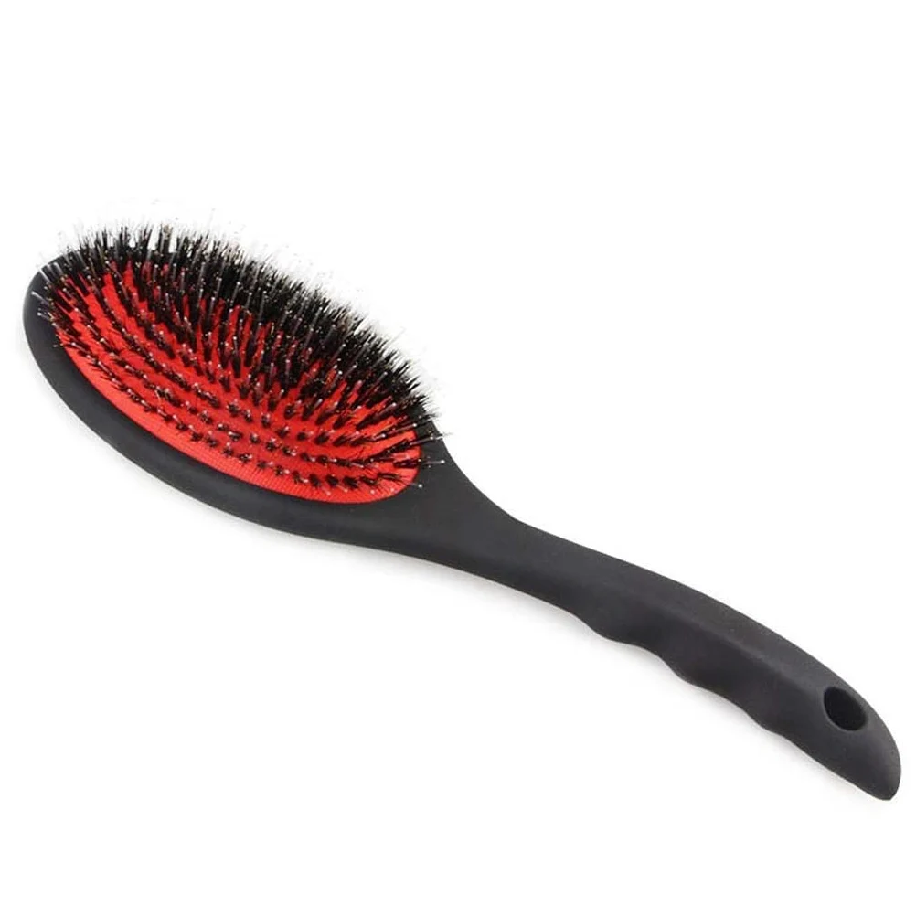 Pettine da Barbiere Pettine for parrucchiere cuscino d'aria addominali La maniglia curva di plastica Il pettine anti-statico del massaggio antistatico è adatto for gli uomini e le donne uso domestico