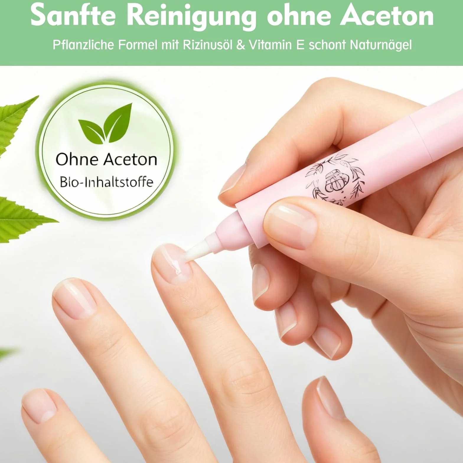 2 penne correttive per unghie, con punte in cotone sostituibili, facili da correggere per sporgenze e unghie francesi, ideali per la casa e i saloni di unghie