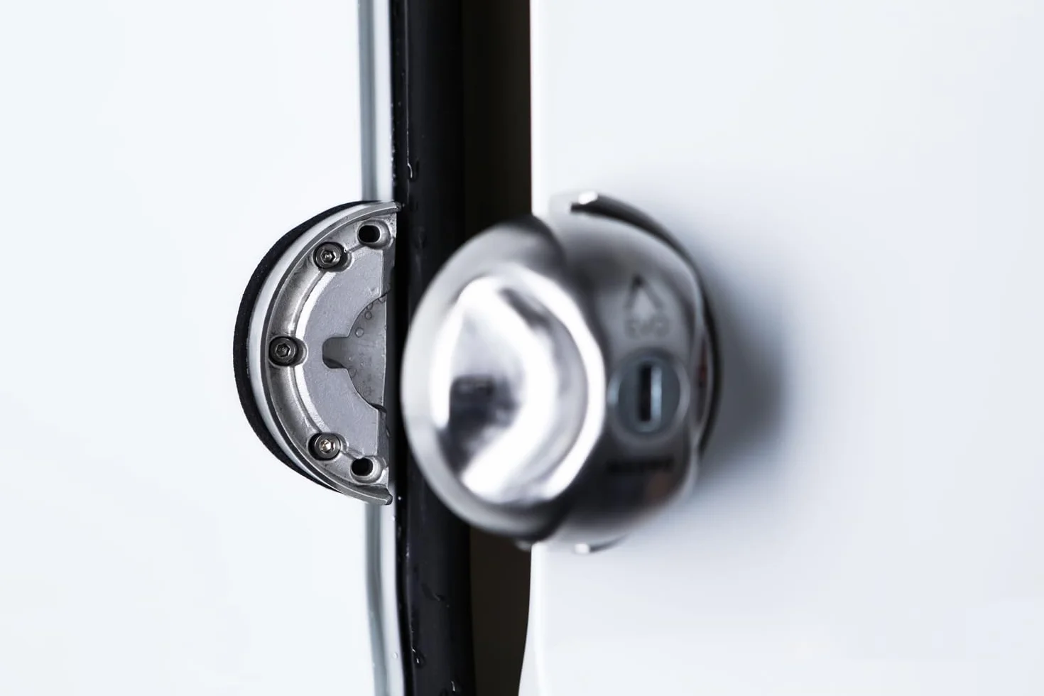 DAKEN Saturn Evo Doppio Serrature per Veicoli Commerciali per Impieghi Gravosi Blocco Manuale Acciaio Inox Set di 2