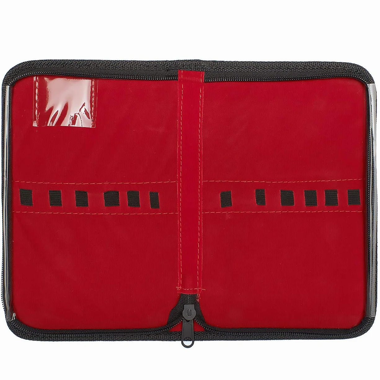 May Astuccio Vuoto per 12 Strumenti da Manicure e Pedicure – Grande Custodia Organizer da Comporre con Cerniera e Interno in Velluto per Cosmetici e Cura delle Unghie