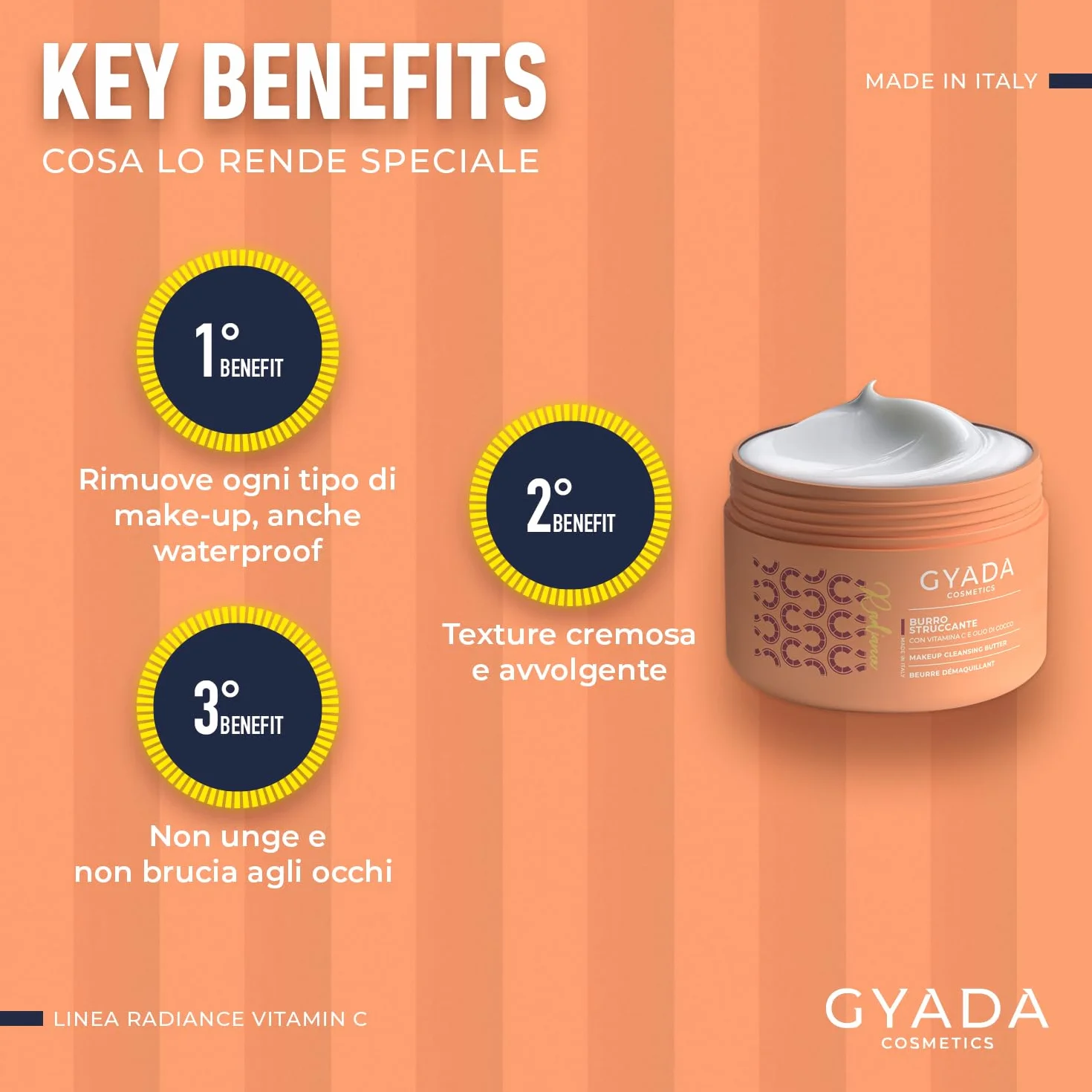 Gyada Cosmetics Radiance Burro Struccante 200 ml