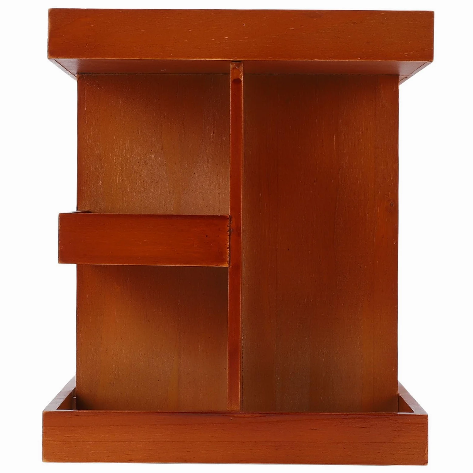Organizzatore Girevole per Trucchi, Scaffale da Scrivania in Legno Girevole a 360 Gradi, Espositore per Cosmetici con Scomparti Multistrato per Cura della Pelle, Trucco, Profumi, Camera da