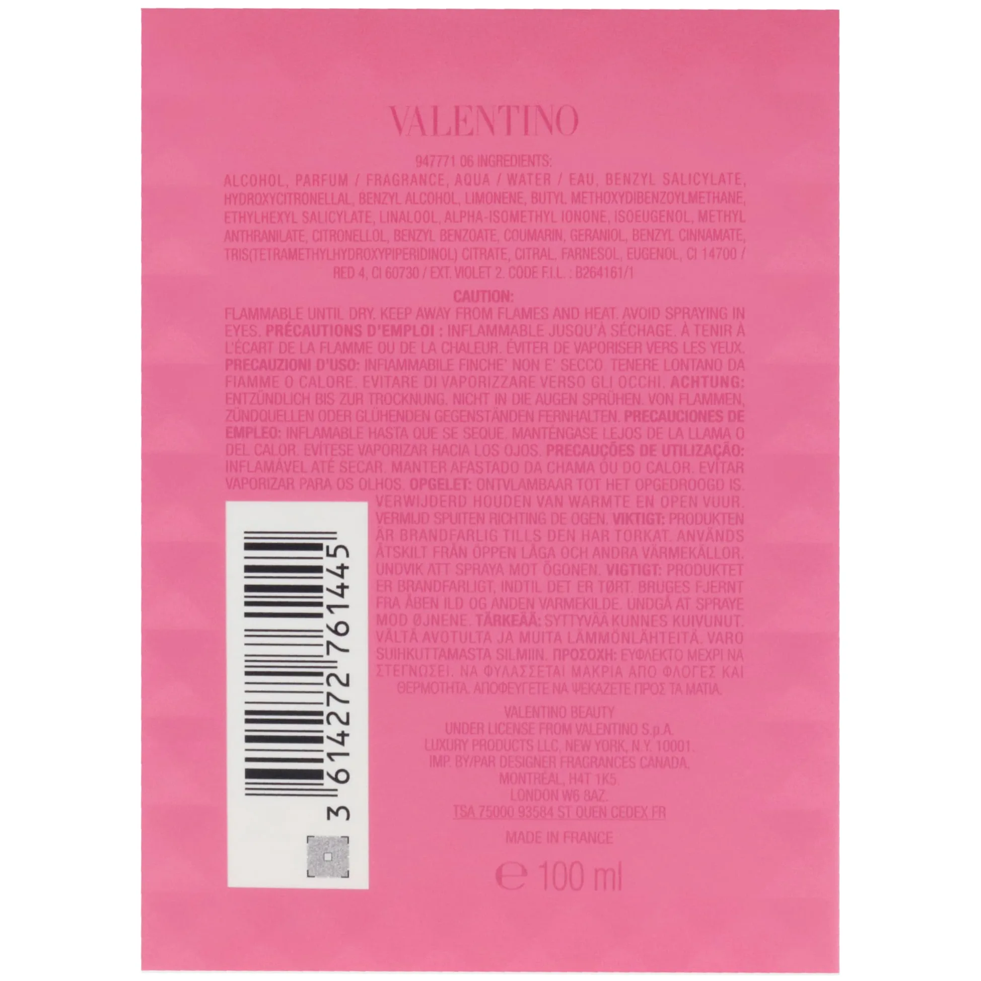 Valentino Born in Roma Eau de Parfum Donna, 100 ml