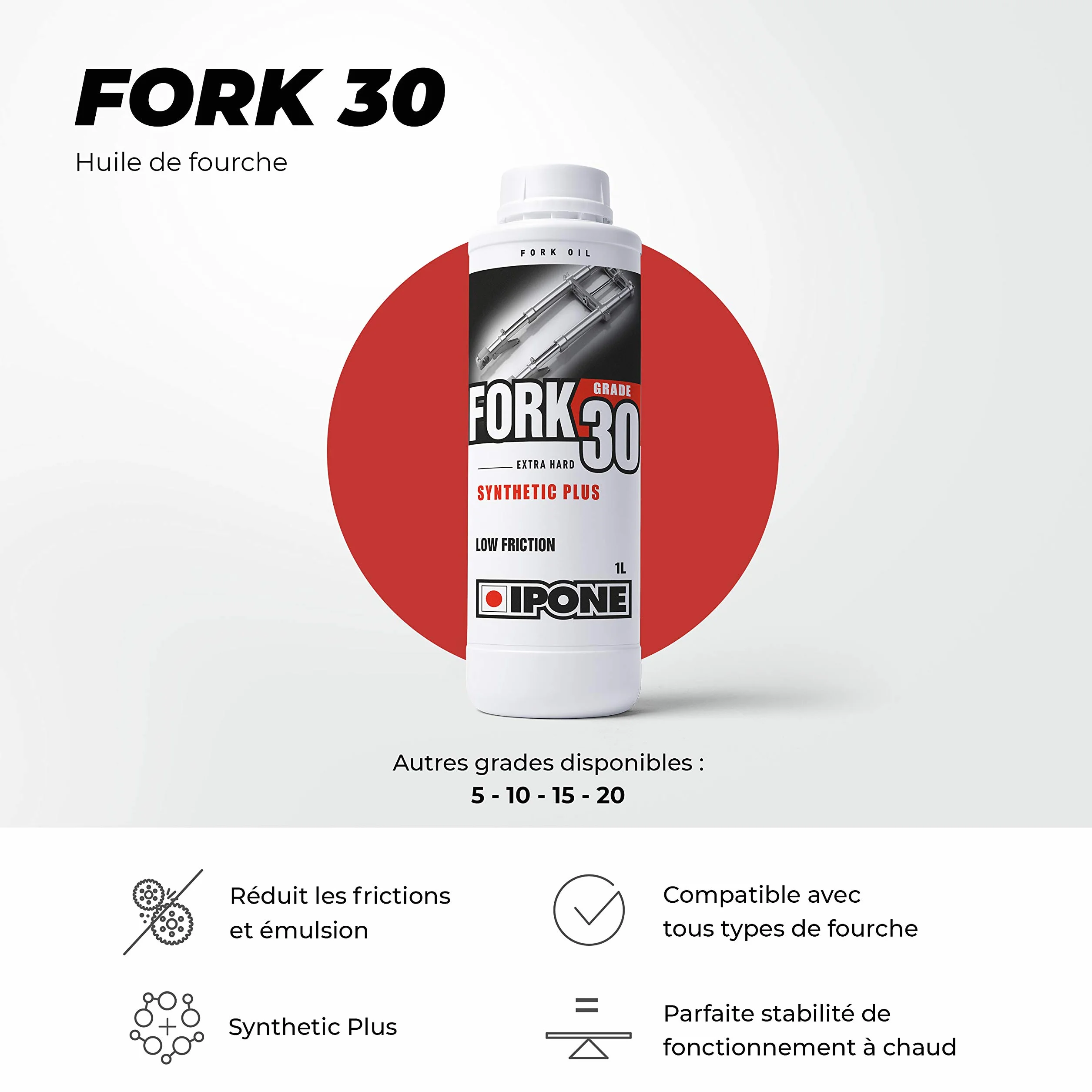 IPONE Fork 30 Olio per Forcelle Moto Semisintetico 1 Litro