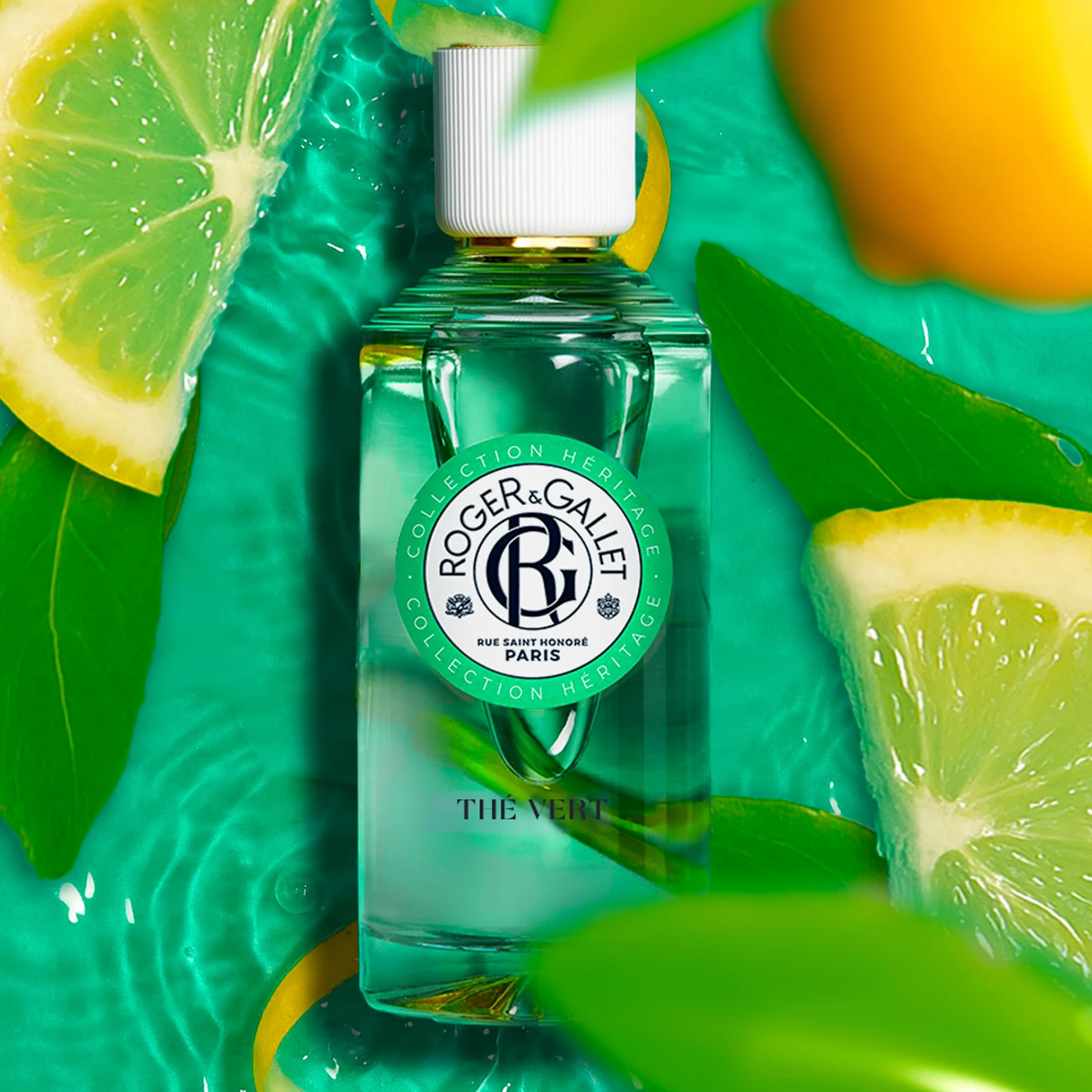 Roger&Gallet - The Vert - Acqua Profumata di Benessere - Limone di Calabra - Tè verde - Legno di Gaiac - 100 ml