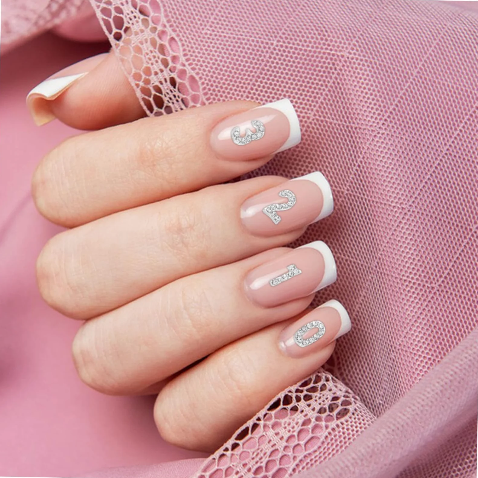 VALICLUD 100pezzi Ciondoli Numerici per Unghie Strass Dorso Piatto Decorazioni per Nail Art Gemme per Unghie Scintillanti Accessori in Ferro per Look Sofisticato e Festivo