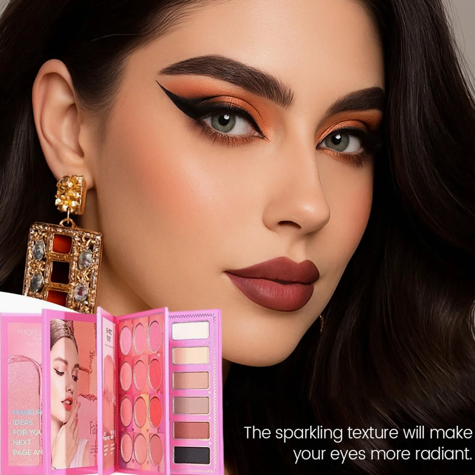 Palette di Trucco Cosmetici Bellezza Compatti e a Lunga Tenuta | Palette Ombretti Opachi e Lucenti Per Donne Ragazze Ideale Per Viaggi Vacanze Appuntamenti E Feste