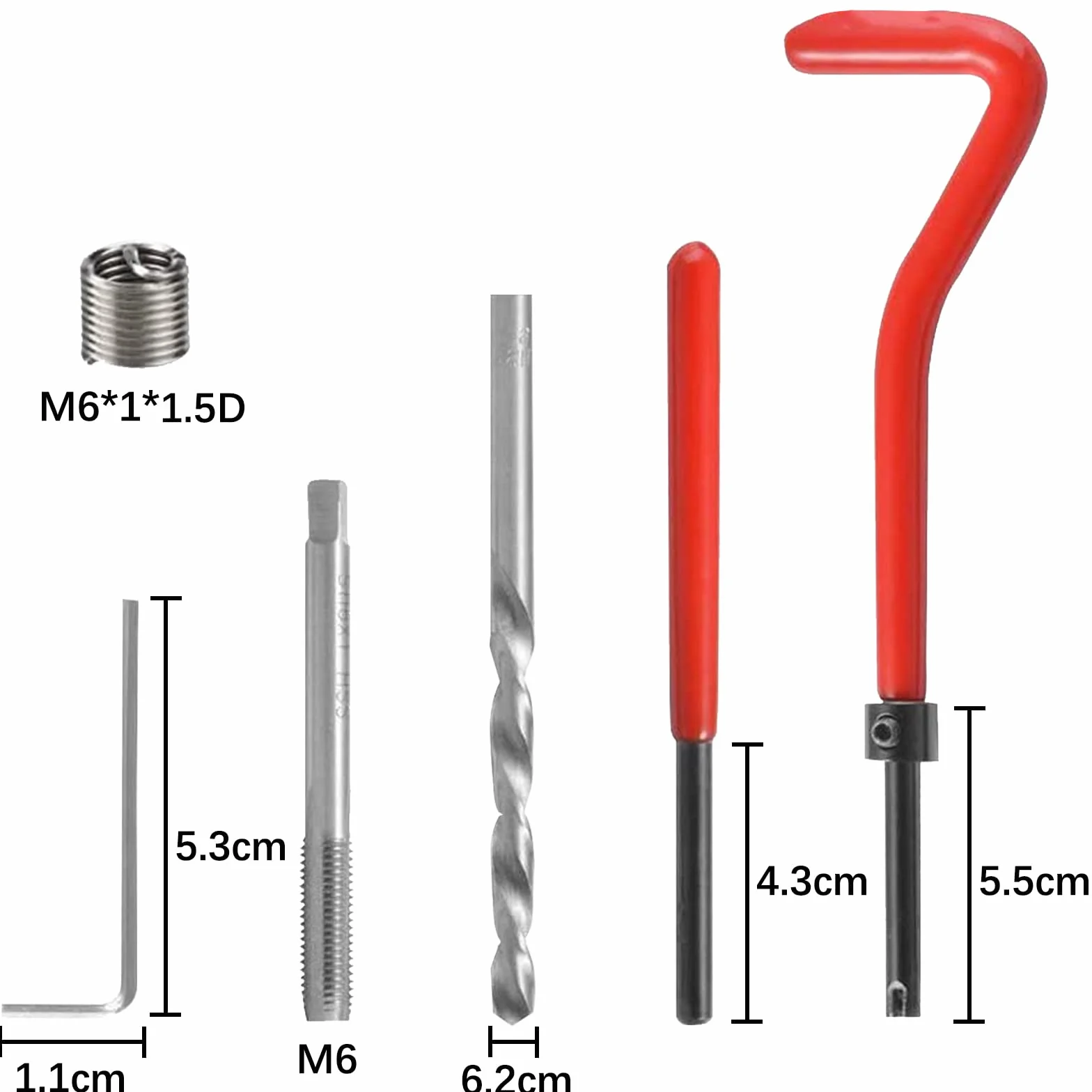 Kit Riparazione Filetti Acciaio Inox Filettatura Interna Inserti Filettati