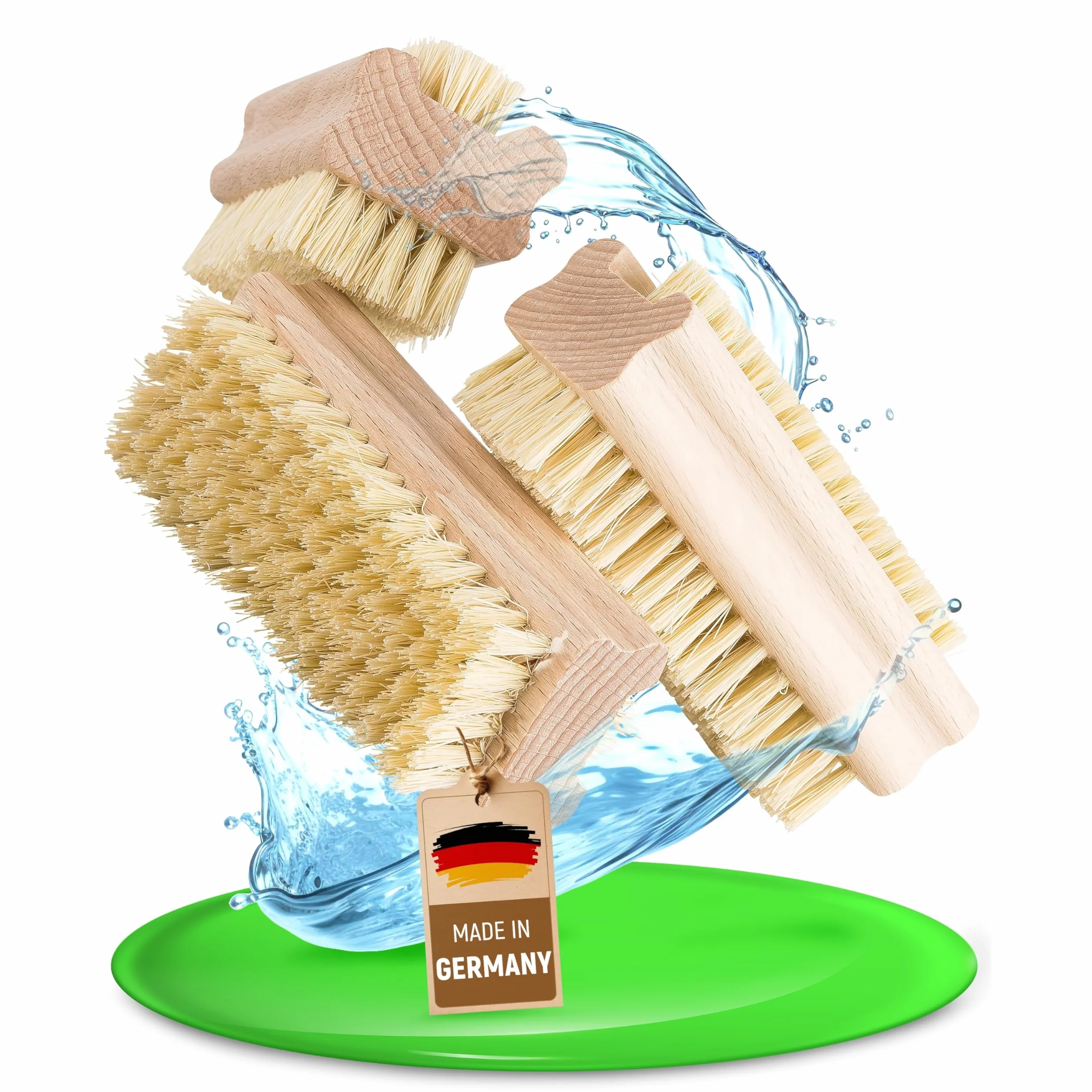 Spazzole per unghie mani 3 pezzi igiene pulizia manicure