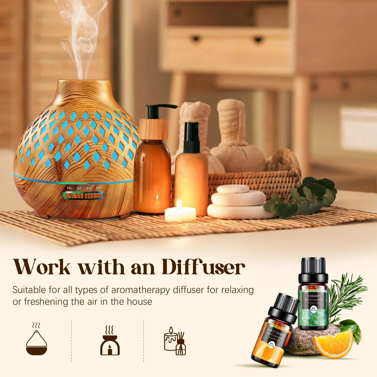 Set di Oli Essenziali 20 x 10ml, Olio Essenziale Puro e Naturale per Diffusori Umidificatore, Aromaterapia