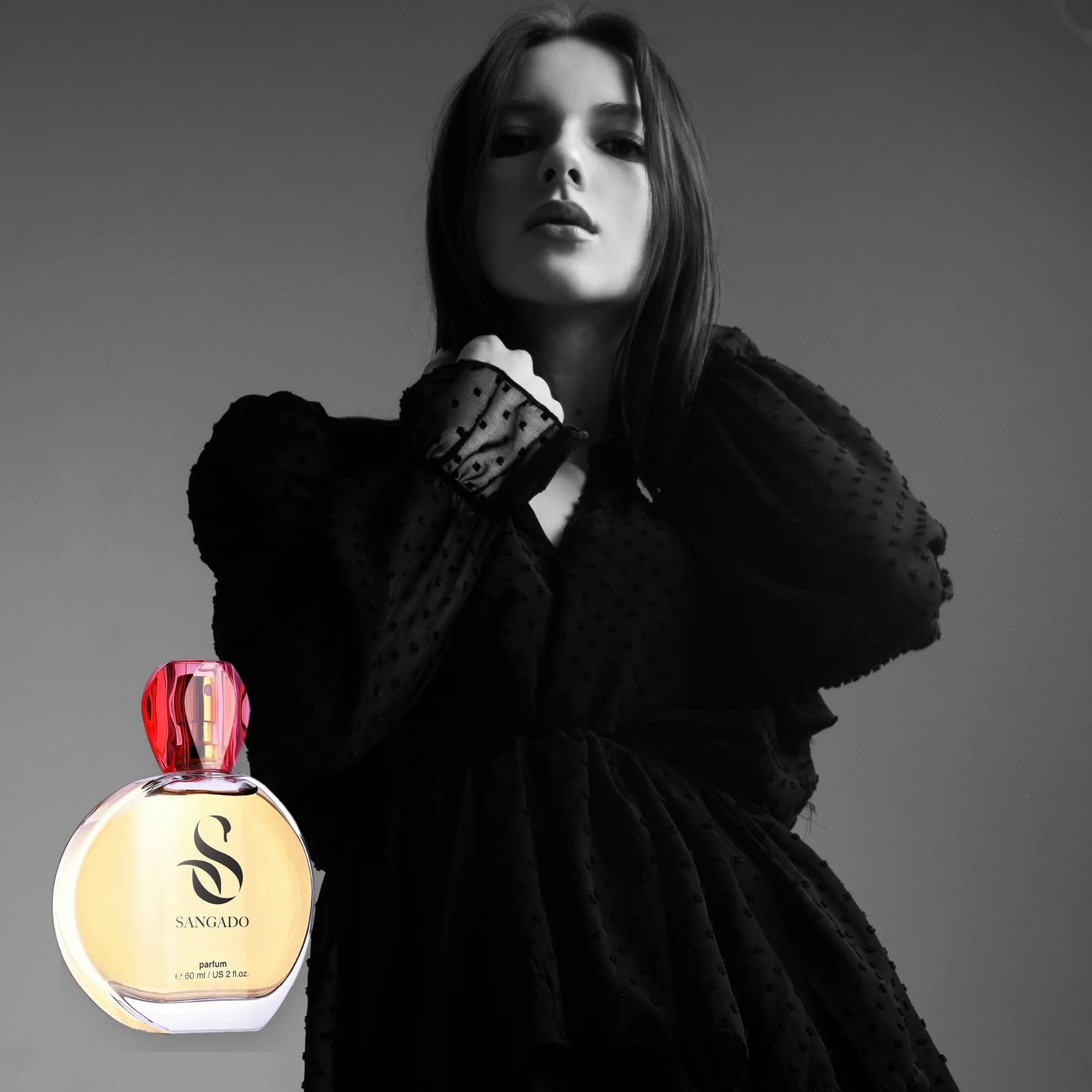 SANGADO Orchidea Nera, Profumo per Donne (parfum), Lunga Durata 8-10 Ore, Fragranza Lussuosa, 60 ml, Codice: 595