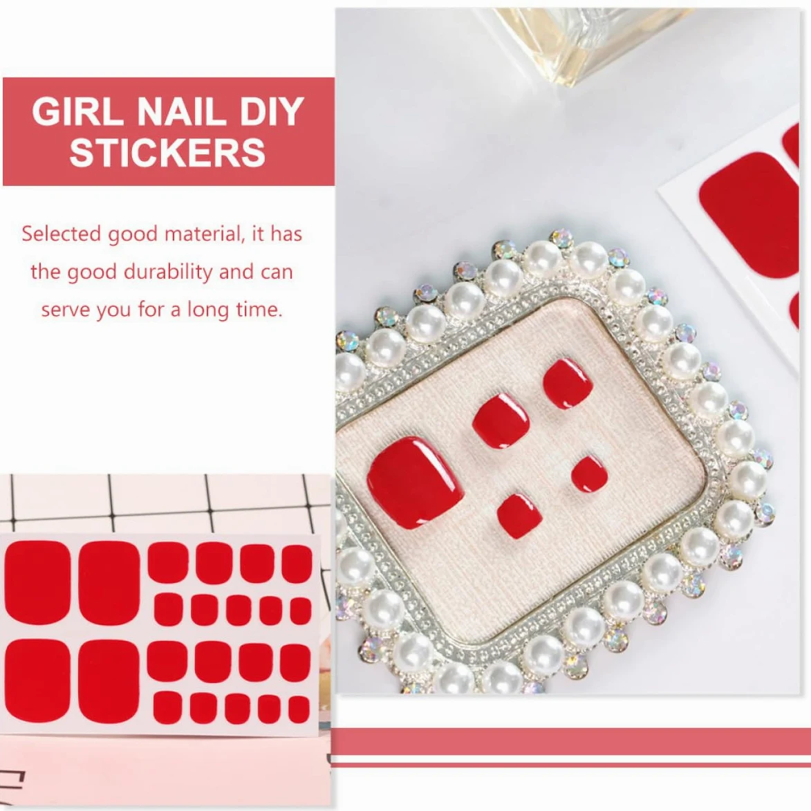 60fogli Adesivi Per Decorazione Unghie Dei Piedi Stickers Eleganti Per Nail Art Facili Da Applicare Design e Unico Perfetti Per Pedicure e Occasioni Speciali