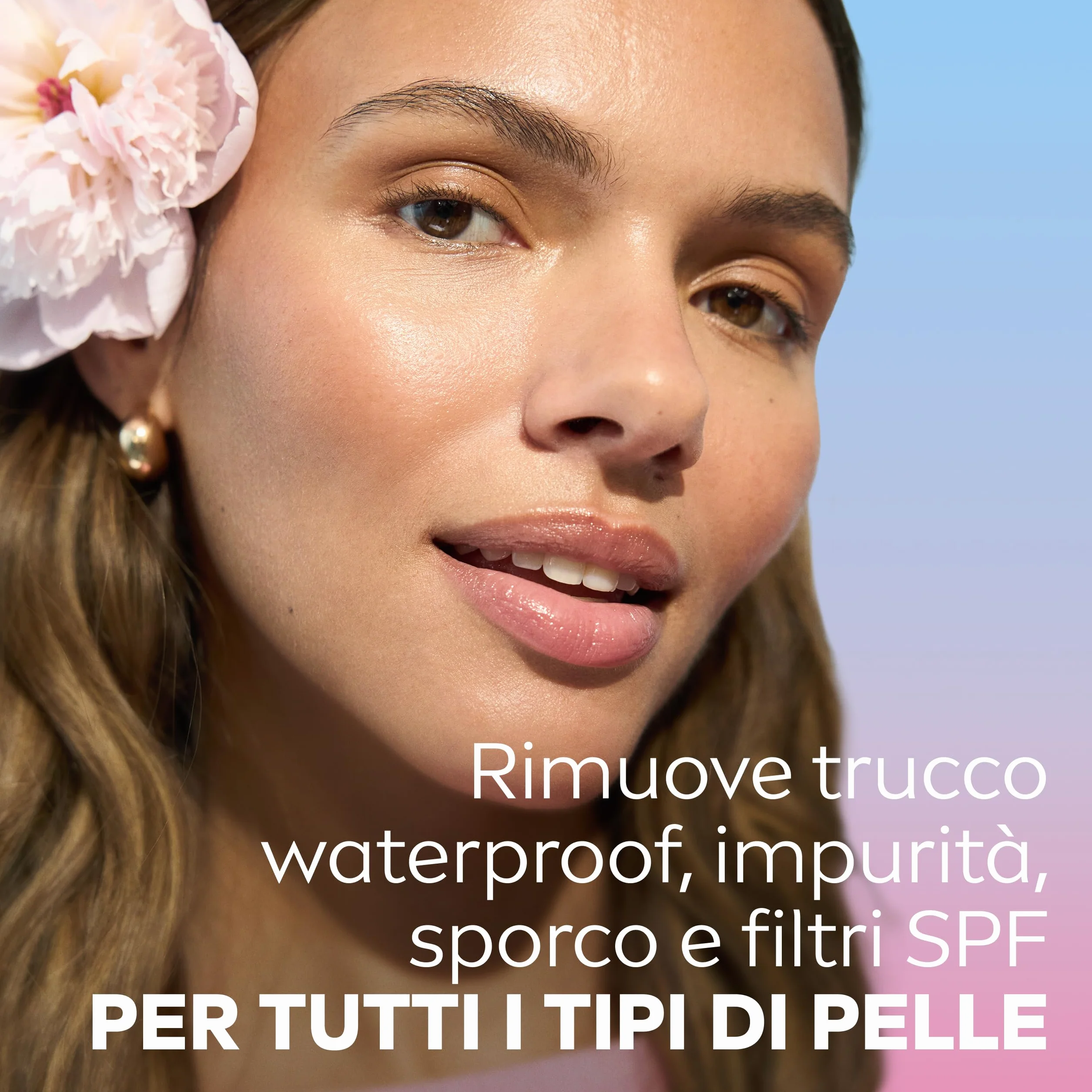 NIVEA Acqua Micellare Rose Care 400 ml Struccante Bifasico Detergente Viso Occhi Labbra