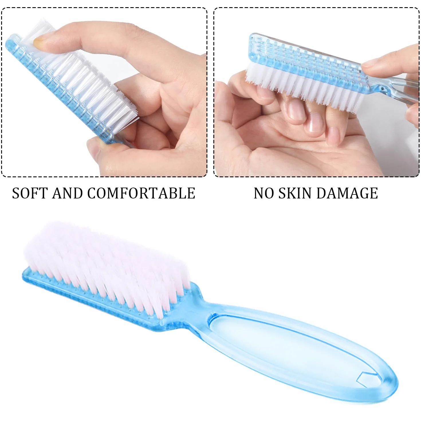 8 Pezzi Spazzola per Unghie, Spazzola per Pulizia Delle Unghie, Spazzola per Unghie con Manico, Lavaggio di Mani Spazzolino, Pulitore per Pedicure, per Unghie, Giardino, Casa, Uso in Salone