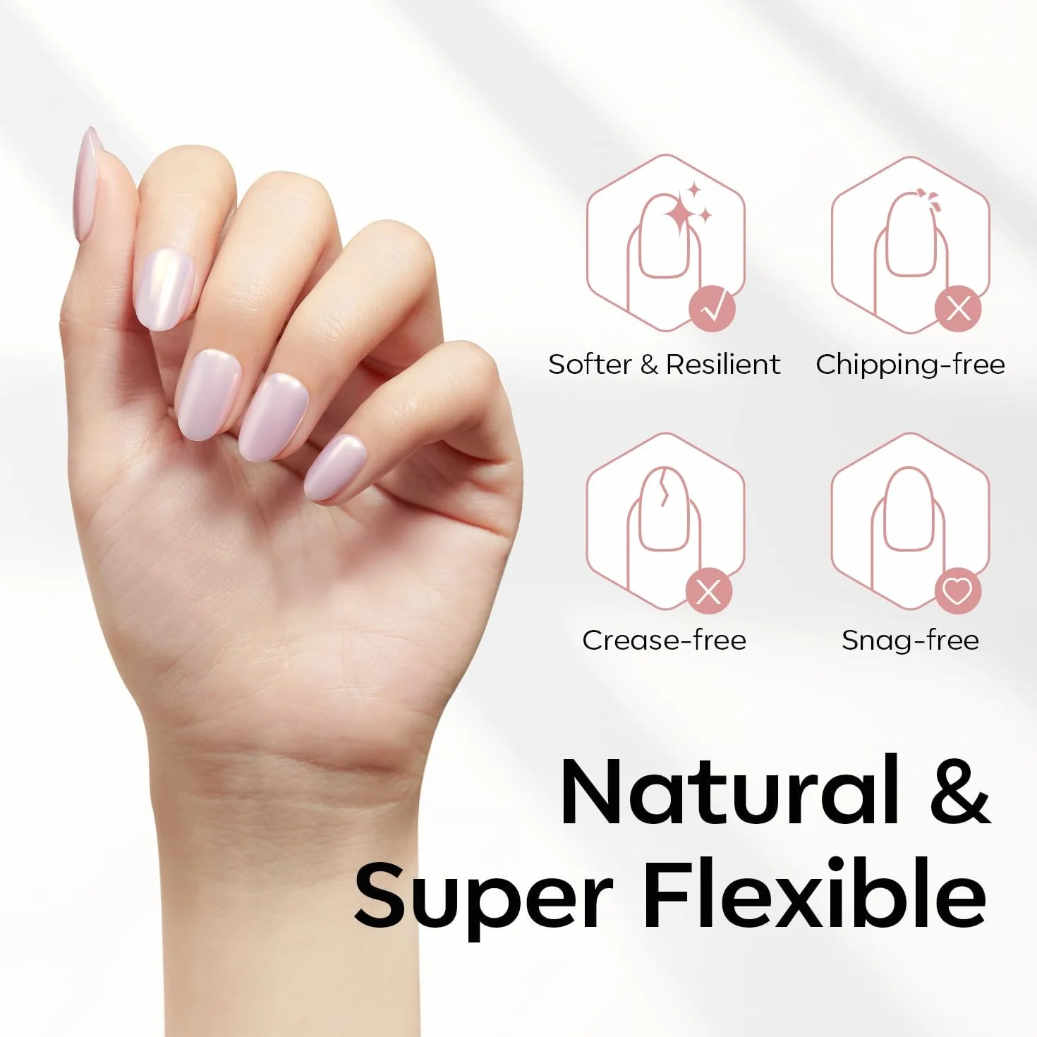 Modelones 510 Pezzi Unghie Finte 15 Taglie Gel Tips Copertura Completa Nail Art Rotondo Corte XS Semi Matte