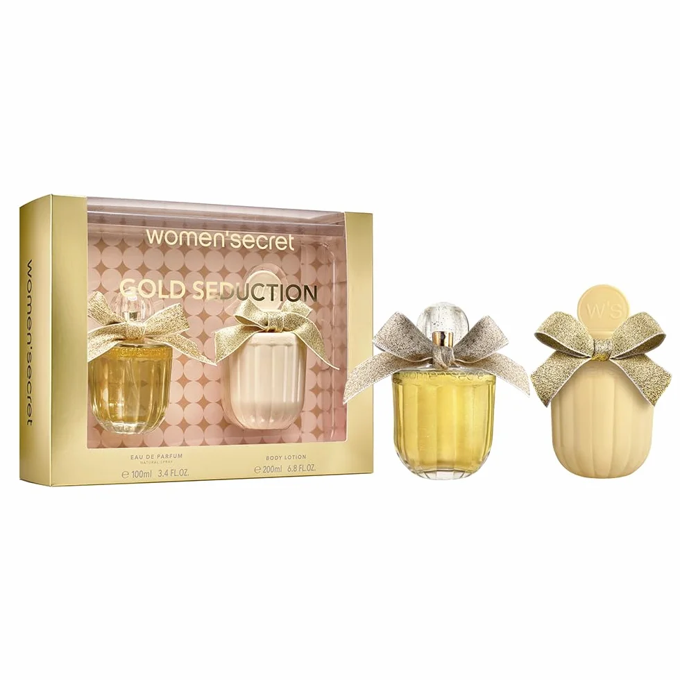 Women'secret Gold Seduction Cofanetto Regalo Donna da 2 Pezzi Eau de Parfum 100ml e Lozione Corpo 200ml