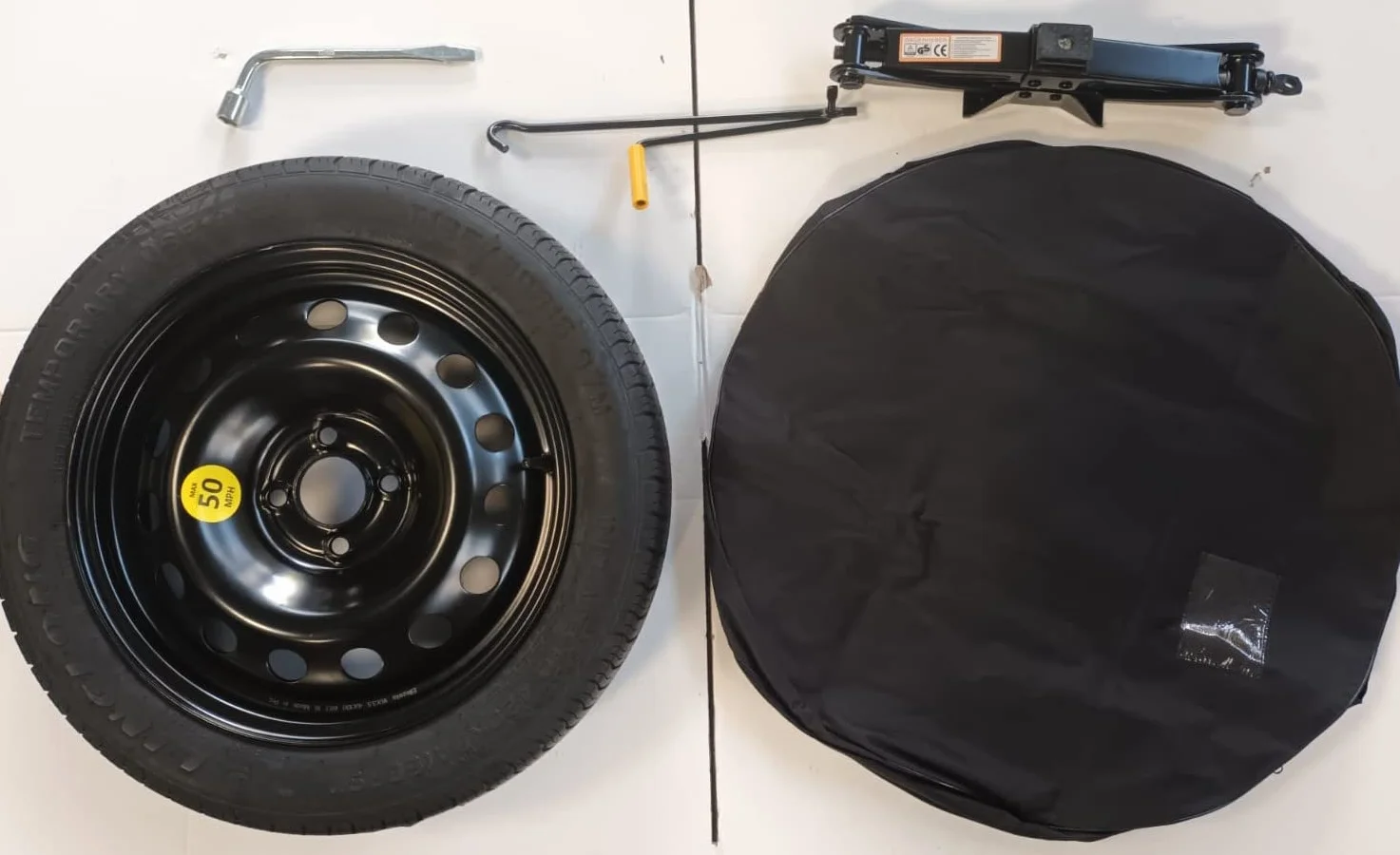KIT RUOTINO DI SCORTA 15" COMPATIBILE RENAULT ZOE TWINGO CLIO DACIA NISSAN MICRA SMART