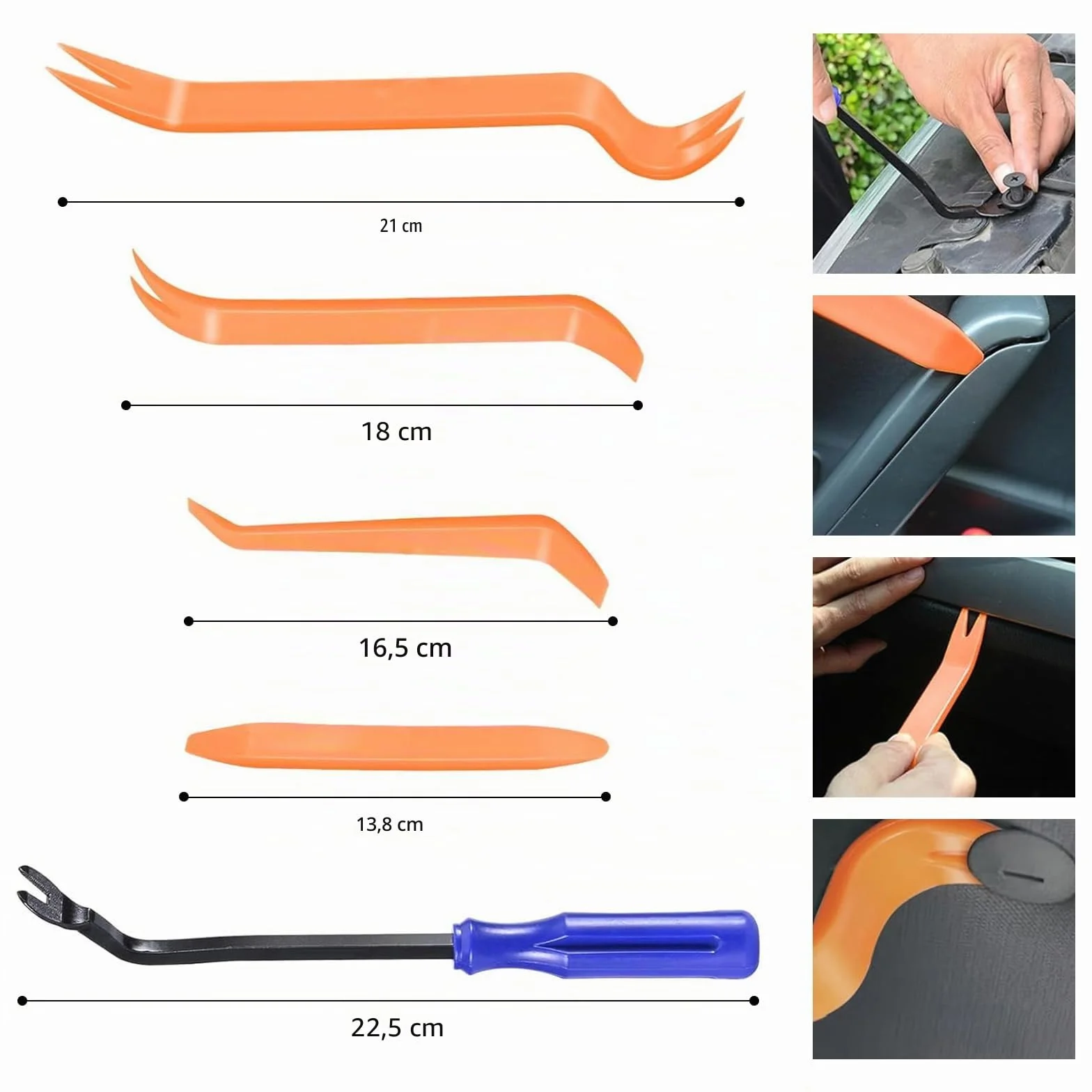 Set 12 Pezzi Strumenti Smontaggio Auto, Trim Removal Tool Kit Rimozione Modanature Pannelli