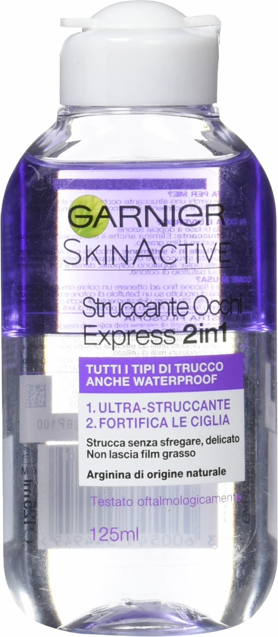 Garnier Skin Naturals Detergenza Struccante Occhi Express per Tutti i Tipi di Trucco Anche Waterproof - 125 ml