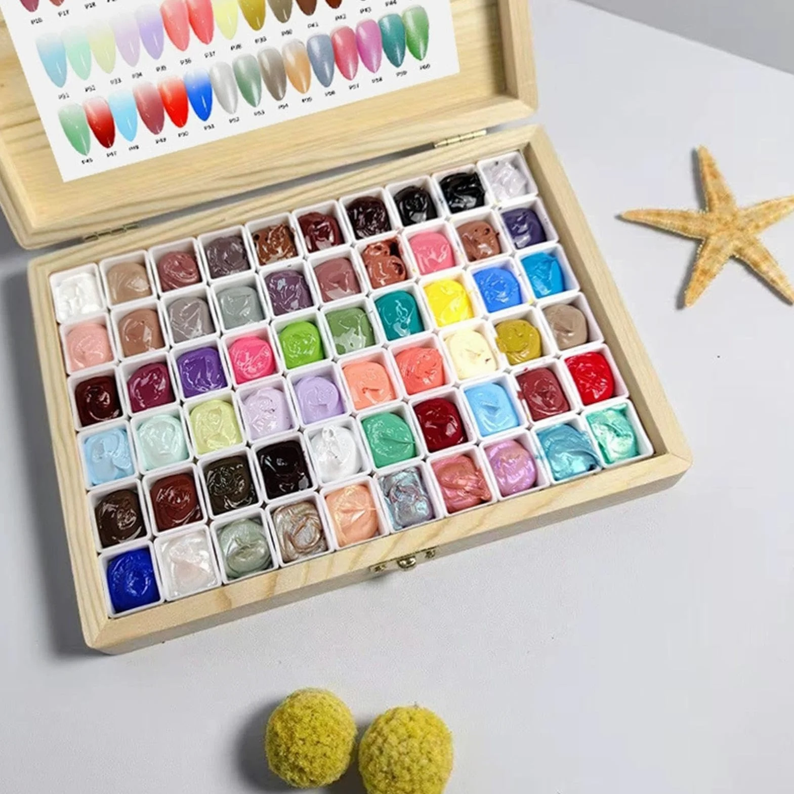 Gel Patting per Unghie 60 Colori Altamente Pigmentati a Lunga Durata | Gel per Blush da Picchiettare Ideale per Stamping Design Pittura Manicure Donna Ragazze Principianti Artisti