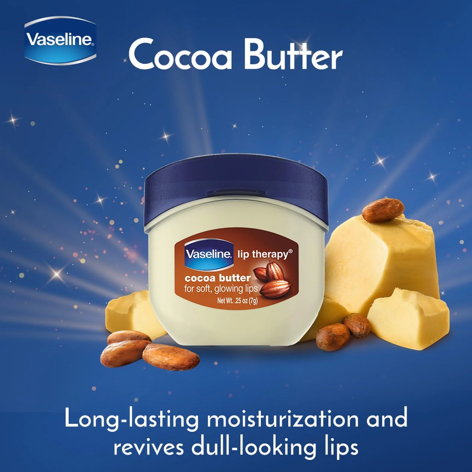 Vaseline Lip Therapy Balsamo idratante per le labbra Set di 4 balsami Rosy Crème Brûlée Original Cocoa Butter