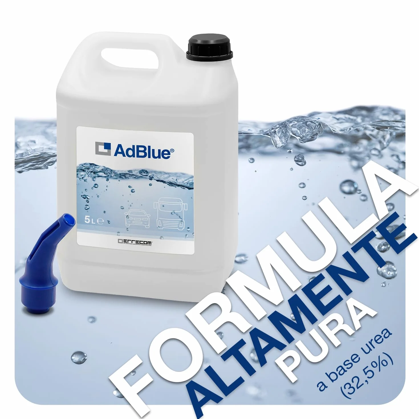 AdBlue Additivo Motori Diesel Riduzione Emissioni NOx Urea ISO 22241-1 10 L (2 x 5 L) Beccuccio Incluso