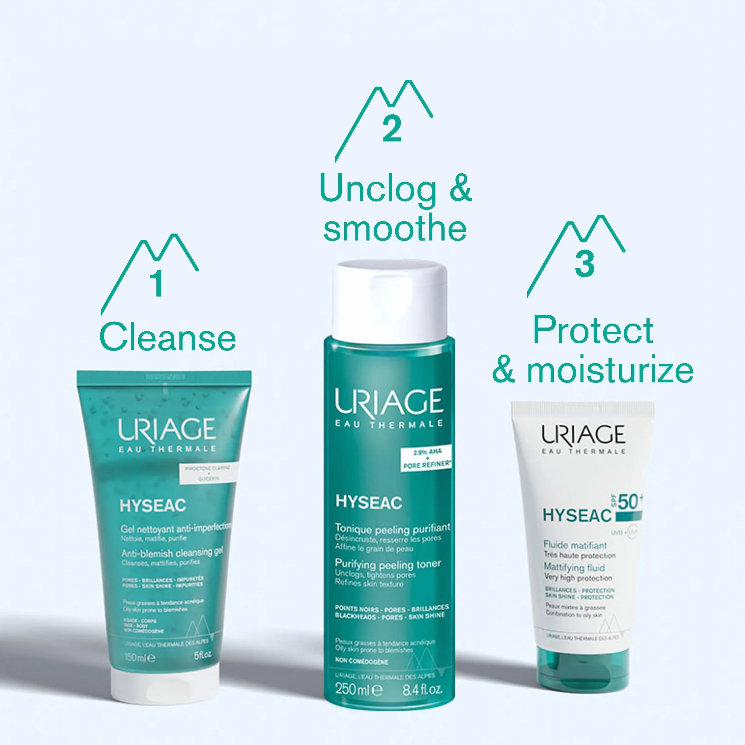 Uriage Hyseac Fluido solare con SPF 50+, 50 ml