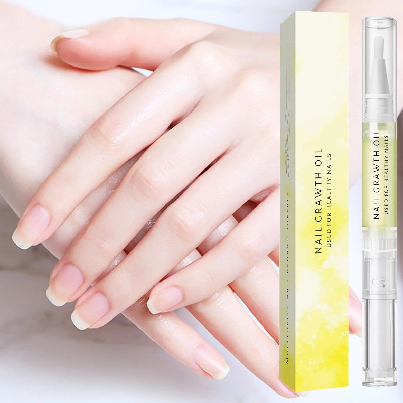 2 Confeziona Olio Per La Crescita Delle Unghie, Olio Di Crescita Delle Unghie Cosmetiche, Con 'albero Del Tè, Vitamina E E Aloe, Per Idratare E Riparare