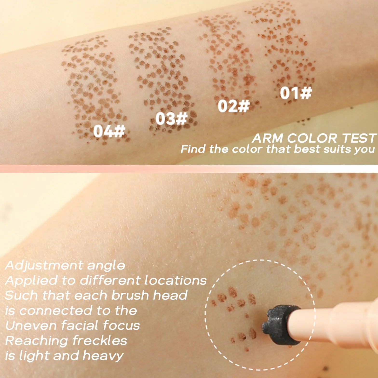 Penna Lentiggini – Freckle Pen per un Look Naturale e Luminoso, Waterproof e Lunga Durata, Facile da Applicare, Makeup Portatile per Uso Quotidiano e Occasioni Speciali (Caffè)