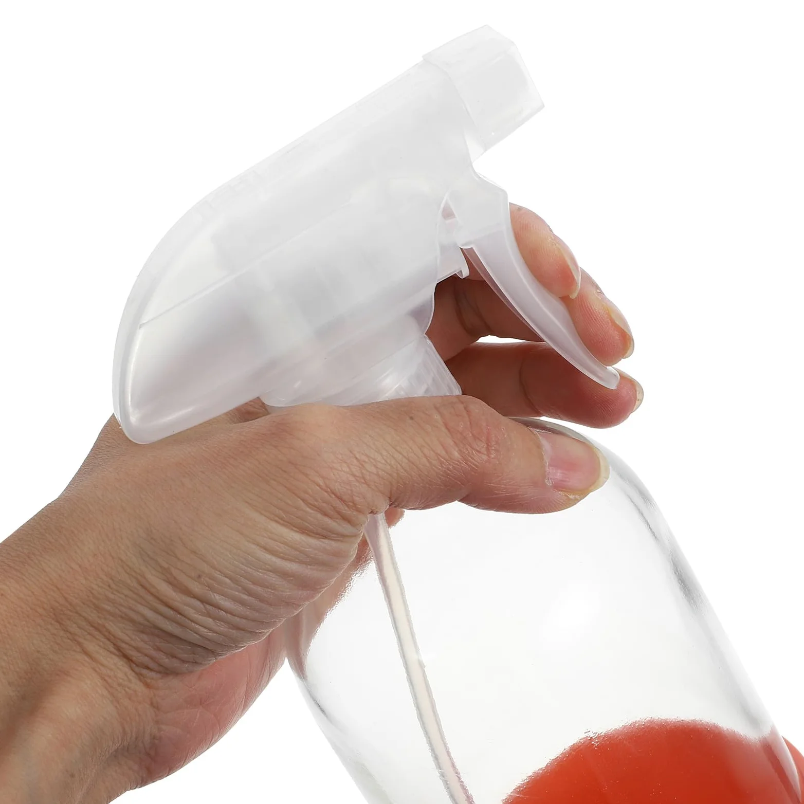 Flaconi Spray Ricaricabili 3 Pezzi in Vetro Base in Silicone Antiscivolo da 500 Ml per Fiori e Uso Ufficio
