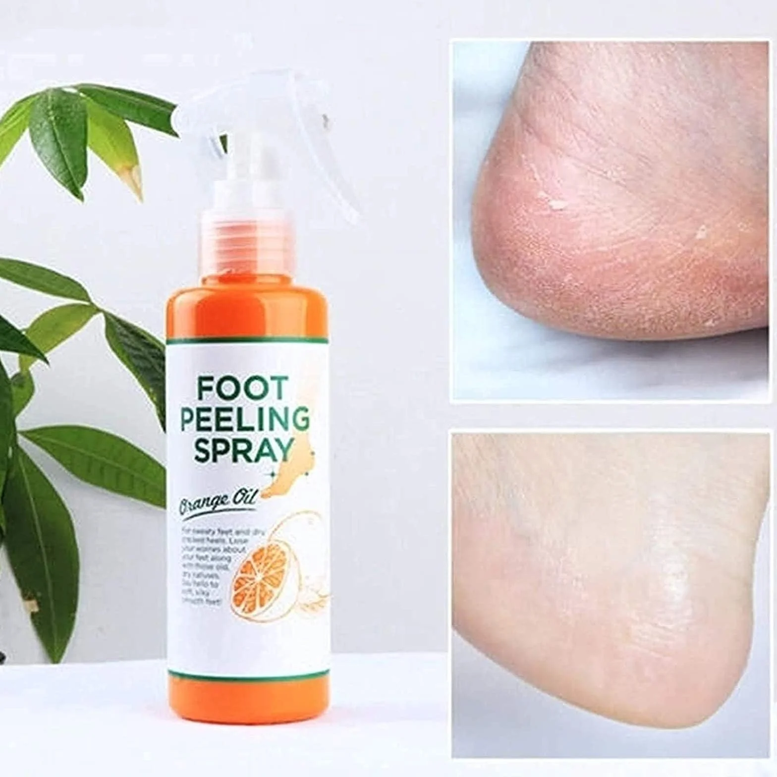 Spray peeling istantaneo per i piedi, maschera per i piedi per staccare la pelle morta, rimuovono la pelle morta in pochi secondi, peeling esfoliante e calli sui piedi