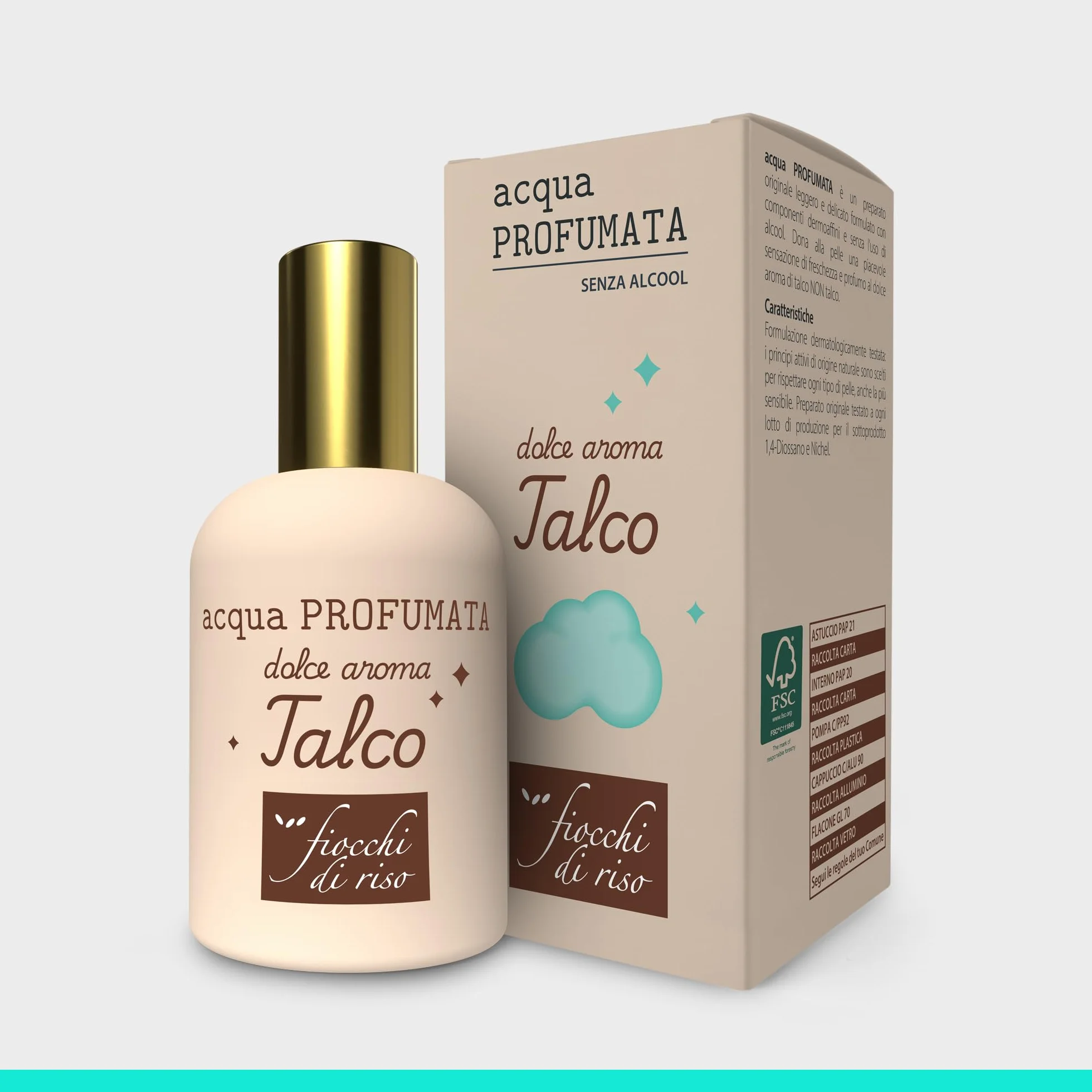 Fiocchi di Riso Acqua Profumata Talco 50ml Colonia