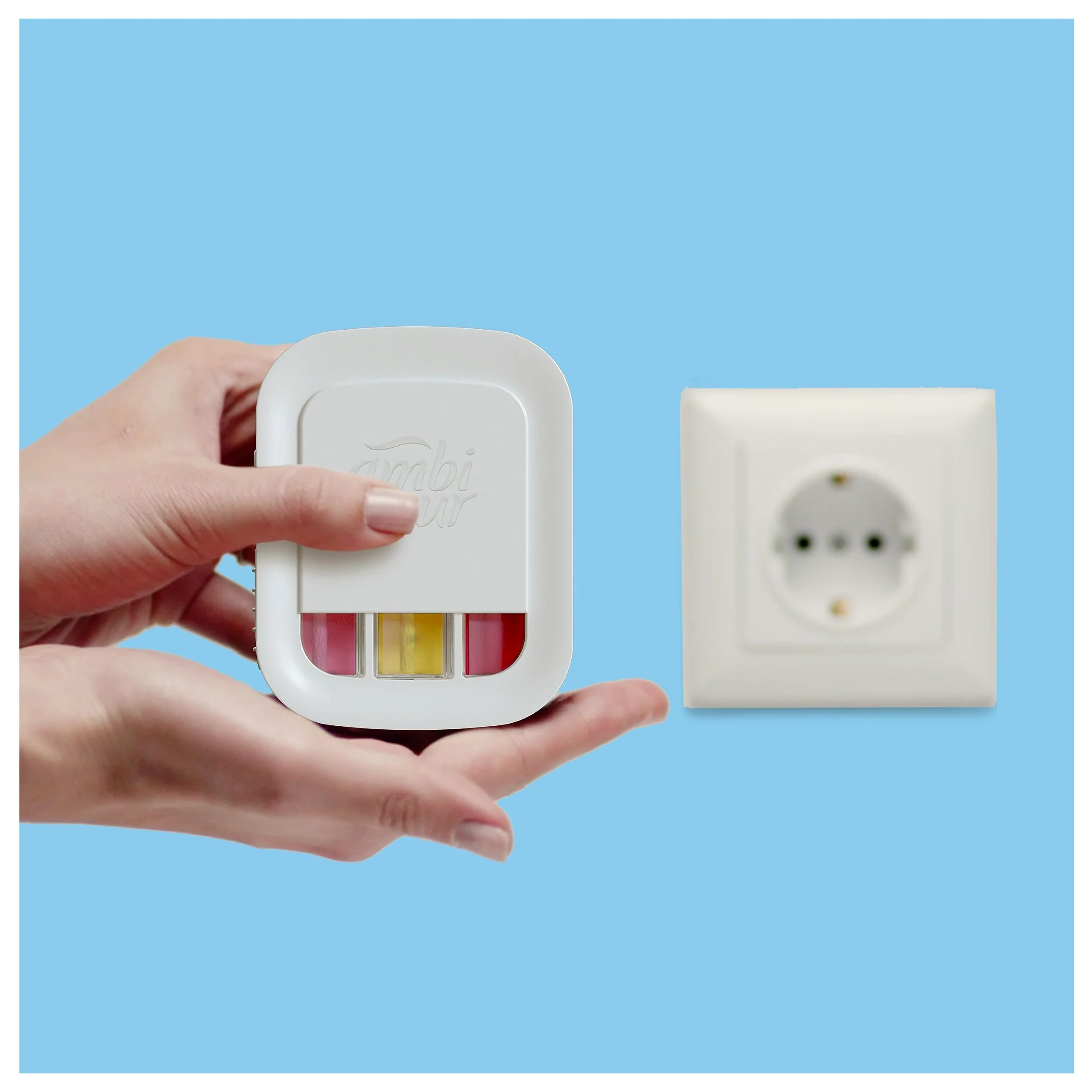 Ambi Pur 3Volution Profumatore per Ambienti, 9 Ricariche per Diffurore Elettrico, Fragranza Dolomiti, tecnologia Elimina Odori, Fino a 90 Giorni di Profumo per Ricarica