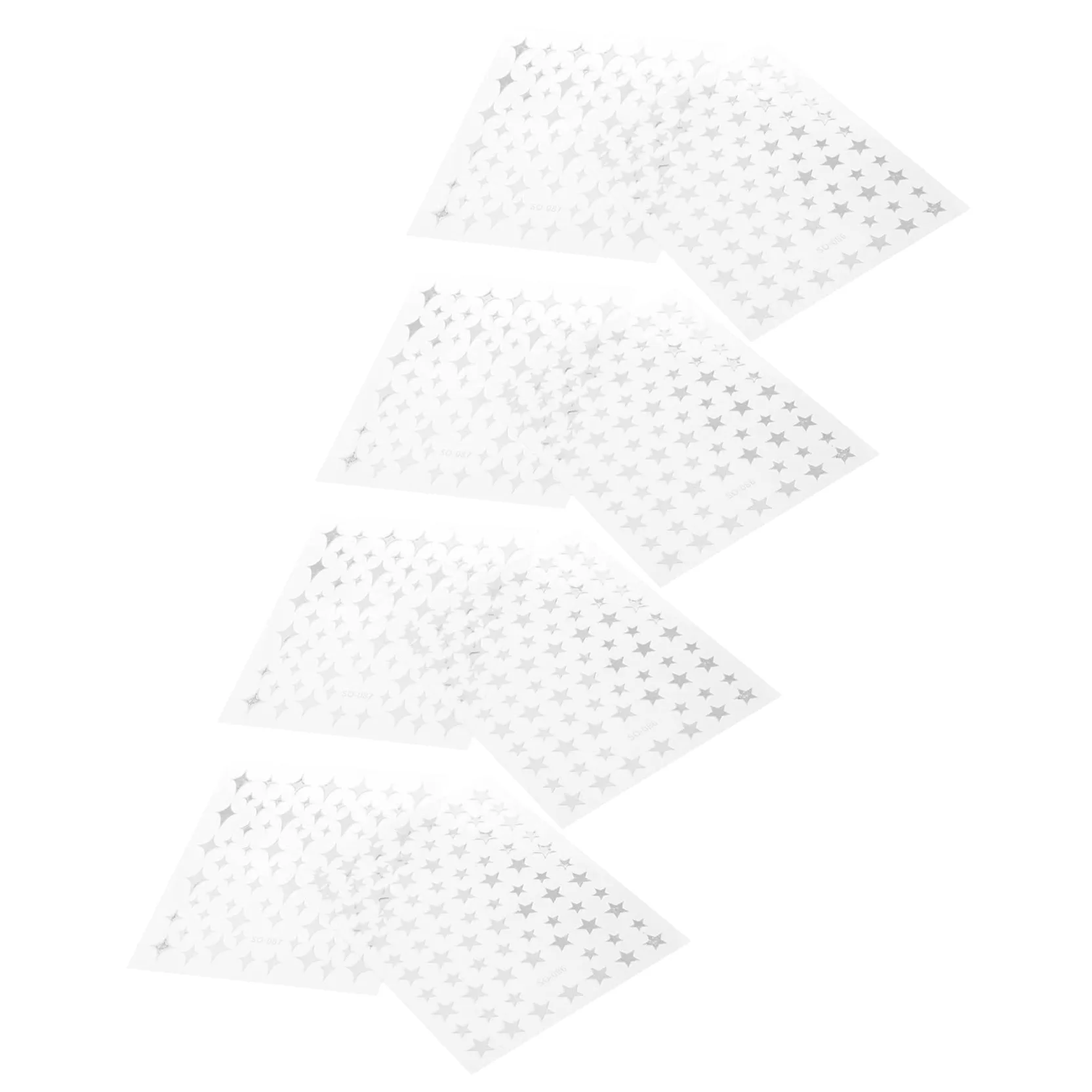 VALICLUD 5 Set Adesivi Per Unghie E Decorazioni Chic Per Nail Art Facili Applicare Per Manicure Casa E Salone 8 Fogli*5