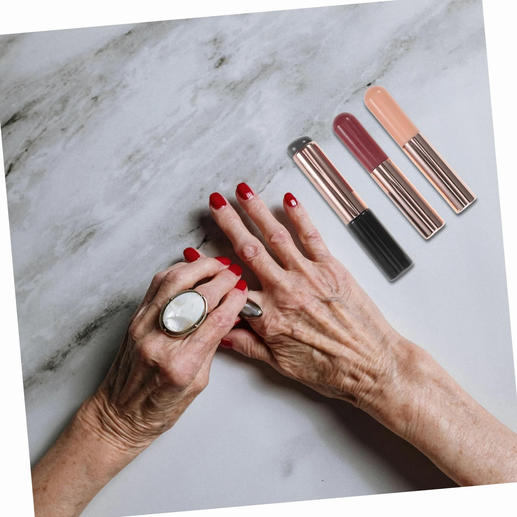 Healeved 12pezzi Pennello Per Unghie Per Tecniche Di Nail Art Applicatore Flessibile e Morbido Per Trucco e Unghie