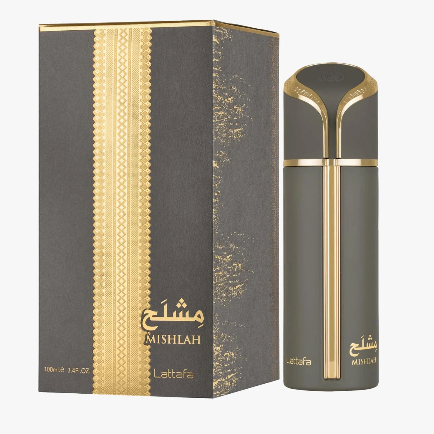 Mishlah by Lattafa Eau de Parfum 100ml - Profumo speziato legnoso unisex con bergamotto, lavanda, legno di cedro e muschio
