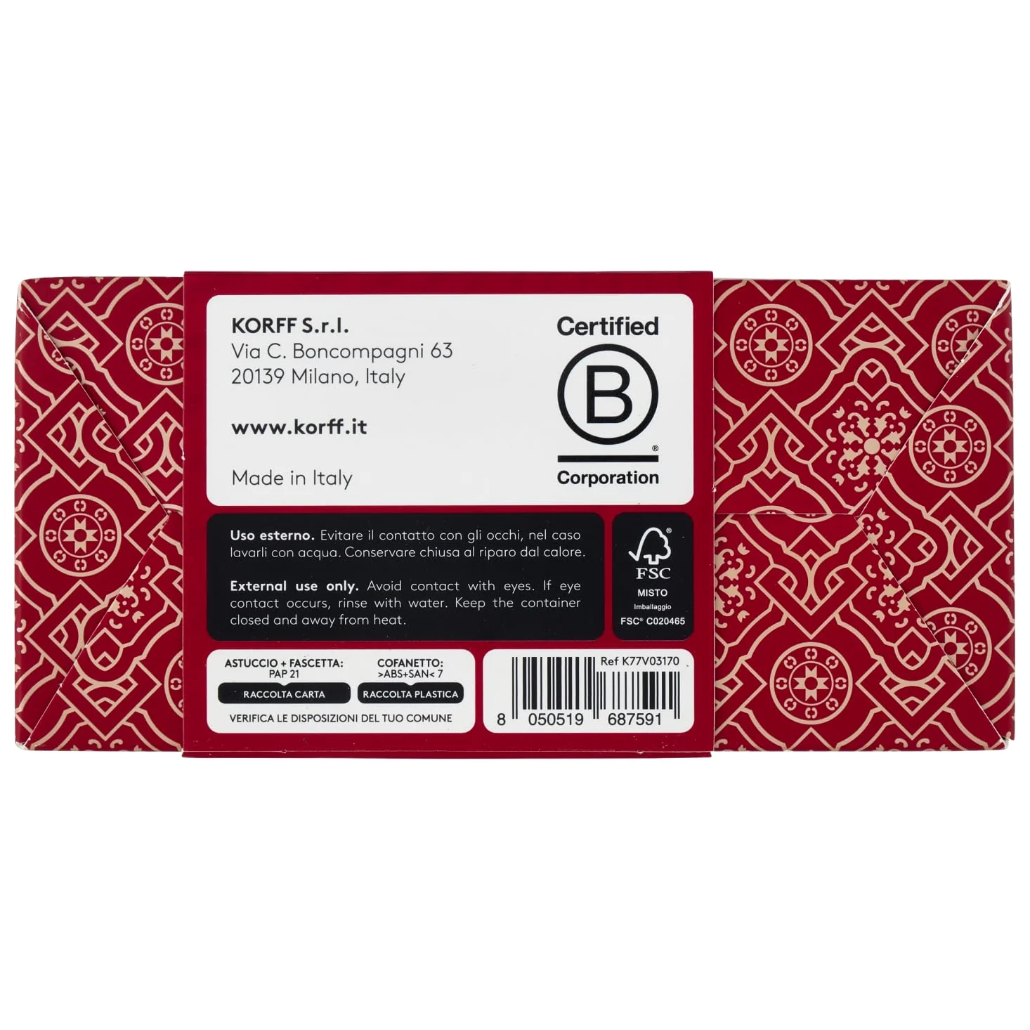 Korff Terra Eterea Limited Edition 2025, Polvere compatta con texture impalpabile e profumazione di vaniglia con Acido Ialuronico, Vitamina E, Collagene, Filtri solari, 15 gr