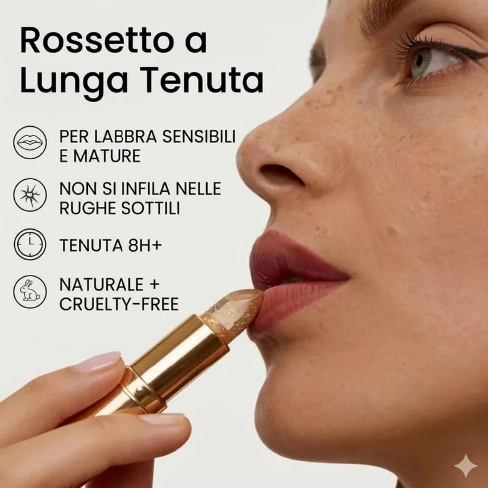 Nymevia - Rossetto che si adatta al pH, 24 ore di tenuta, trasparente, idratante,per donne di ogni tipo di pelle
