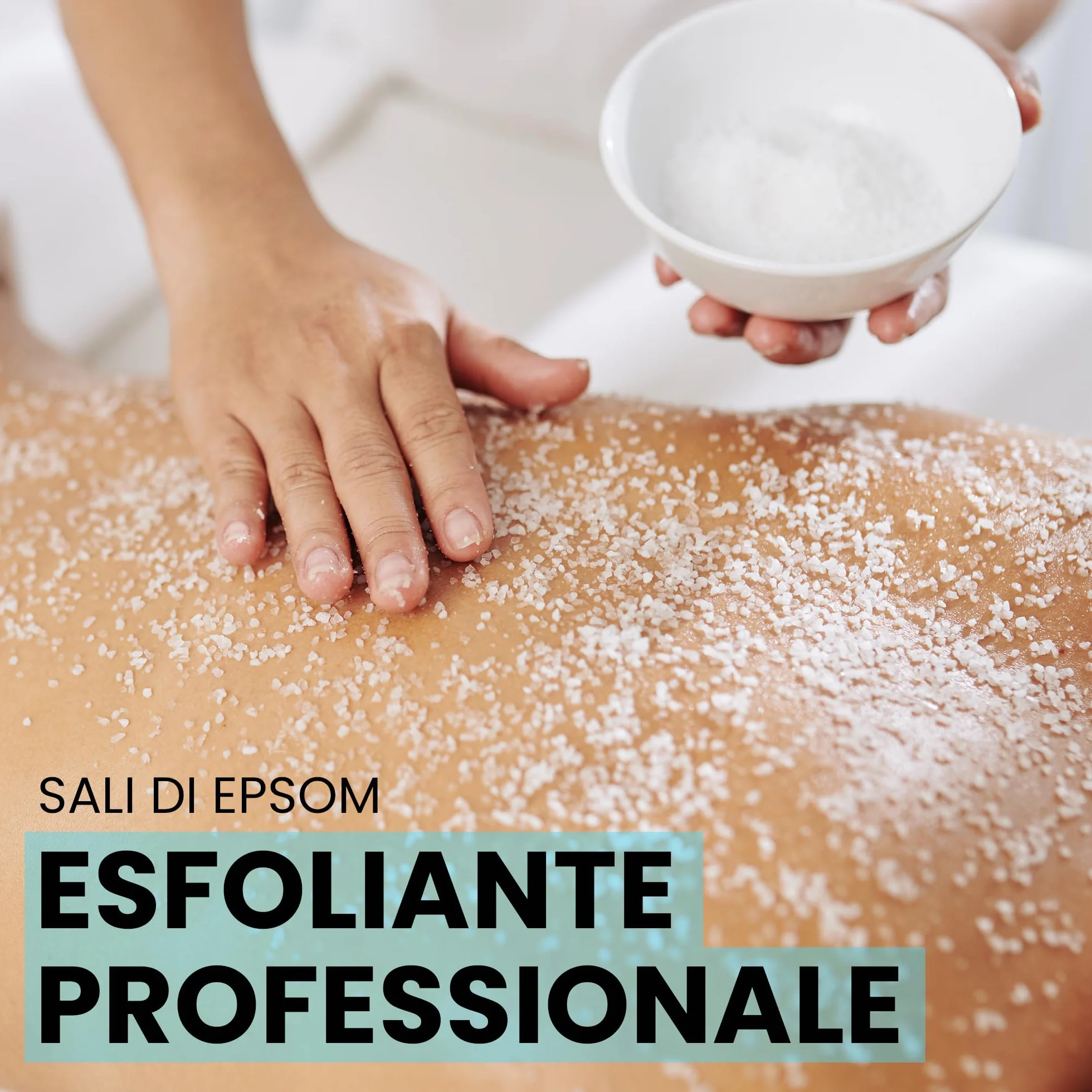 Sali da Bagno, Sali di Epsom, Detox, Magnesio Naturale, Rilassante Muscolare, Pedicure Antimicotico, Fertilizzante per Piante, 7000g