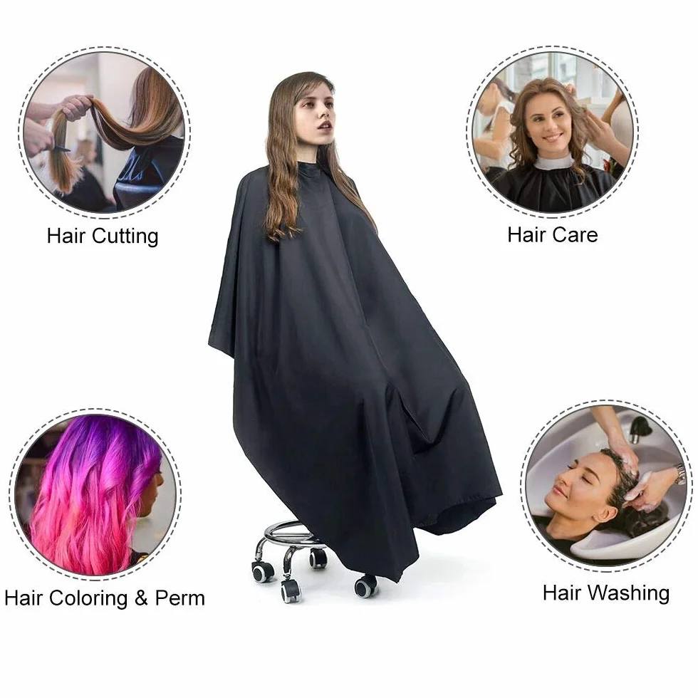 URAQT Mantelle per Parrucchiere, Mantella Taglio Capelli a Tutta Lunghezza, Telo Parrucchiera Professionale per Acconciatura, Taglio e Capelli che Muoiono