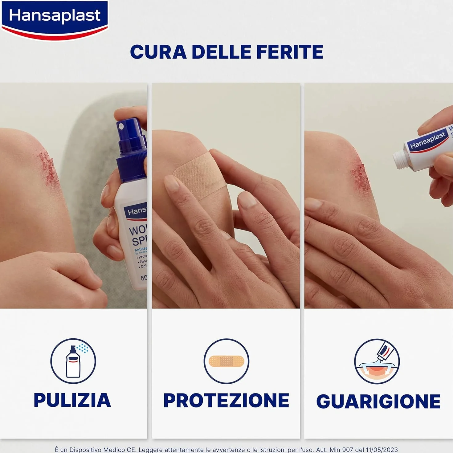 Hansaplast Cotone Idrofilo Pretagliato 100% puro cotone biodegradabile 100 g