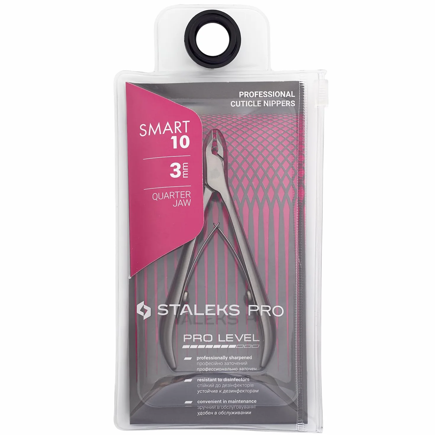 STALEKS PRO Pinza professionale per cuticole 3 mm Acciaio inossidabile Smart 10-3