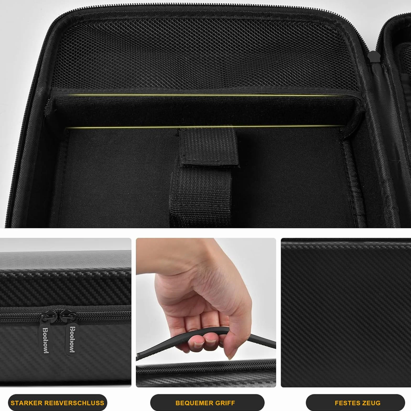 Boobowl Borsa per capelli Clipper, Nero , Semplice