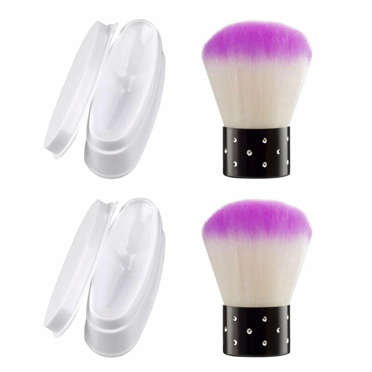 FRCOLOR 10 Set Dip French Dip Powder Nail Kit Dip Powder Organizer Strumenti per Manicure Organizzatori di Polvere con