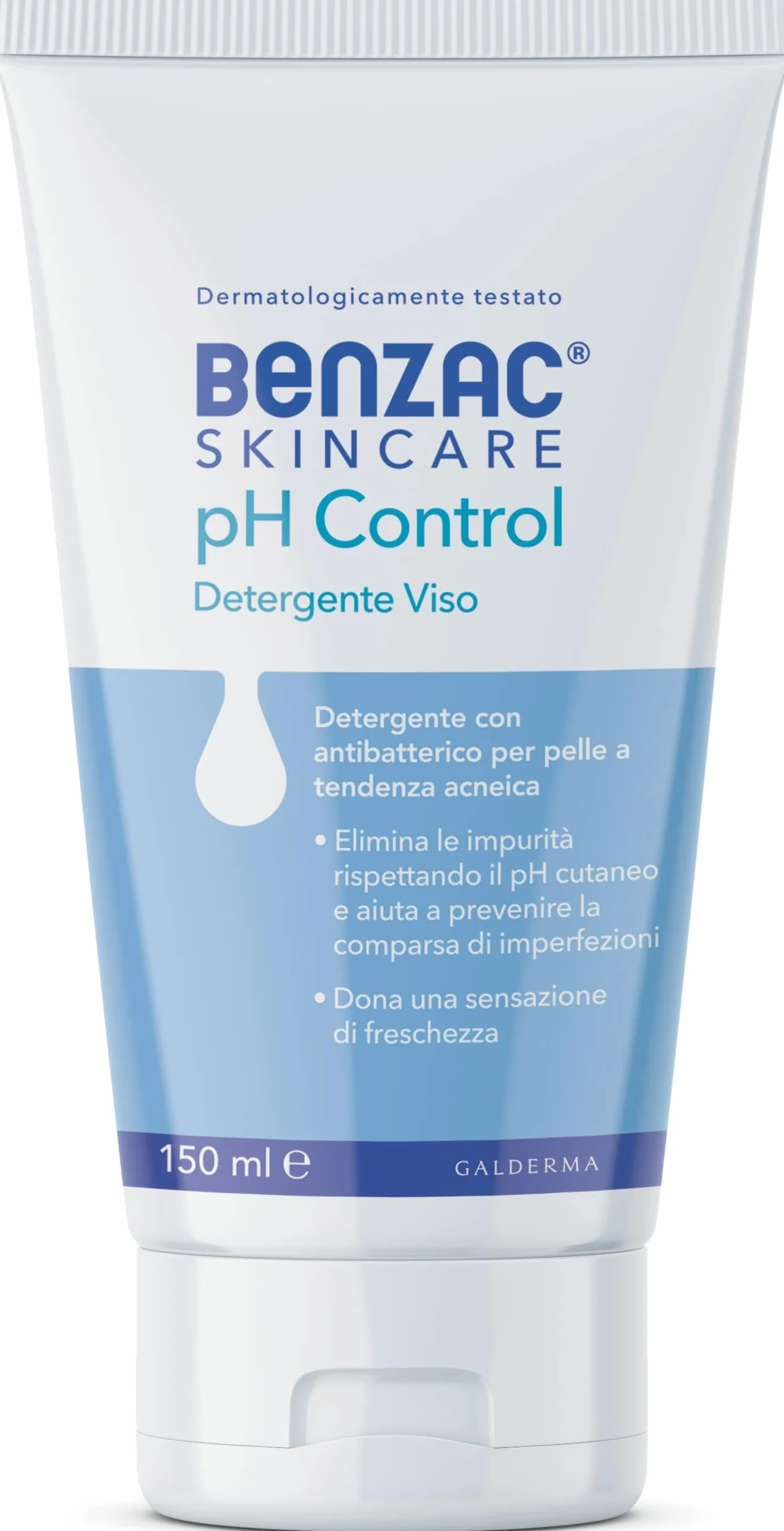 Benzac Skincare pH Control, Detergente Viso, Anti Acne, con Antibatterico, Elimina le Impurità e Rispetta il pH Cutaneo, con Gluconolattone e Zinco