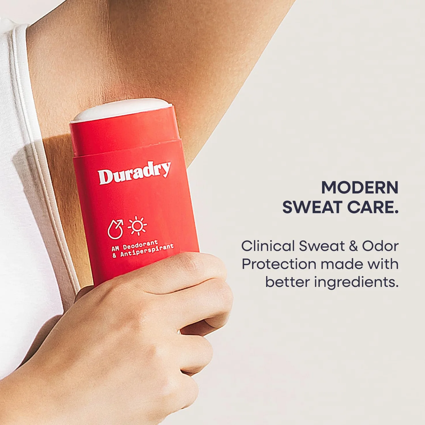 Duradry AM Deodorante & Anti Transpirant – Prescription Strength Deodorante per iperidrosi, antitraspirante per uomo e donna, protezione ascellare, senza talco e silicone, 65,2 g (1 pezzo)