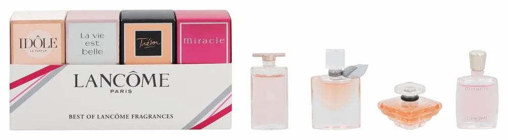 Lancôme Best of Lancôme Mini Fragrances Gift Set: Idôle 5ml + La Vie Est Belle 4ml + Trésor 7.5ml + Miracle 5ml EDP