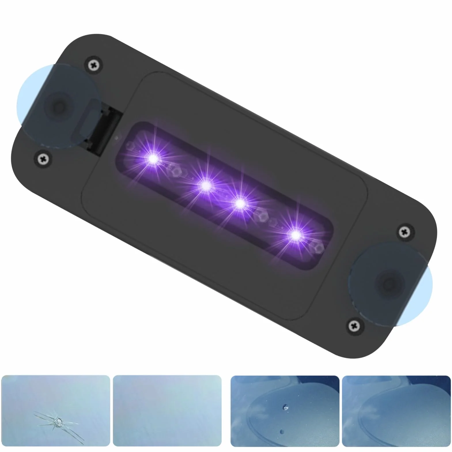 Luce UV per polimerizzazione vetro riparazione parabrezza portatile lampada resina auto